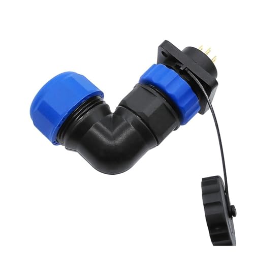 SP20 Balg Wasserdichter Stecker 2-14Pin IP68 Flanschbuchse 90 Grad-Winkelstück(4 pin) von UIHMSWYAL