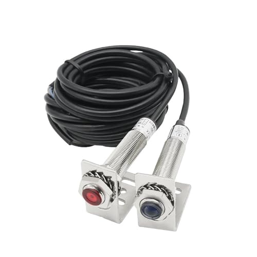 UIHMSWYAL M12 Licht Sensor Lichtschranke Design Schalter Kein NC Schalter Pass Strahl PNP KEIN NPN NC(HG-J12T20P2-20L) von UIHMSWYAL