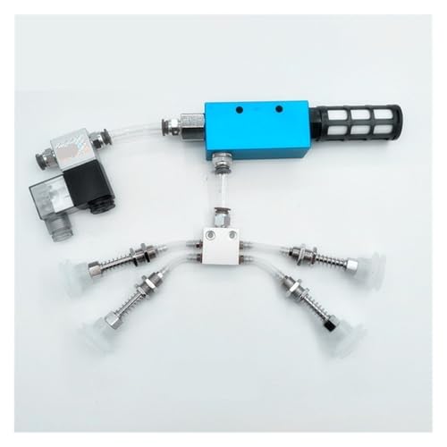 Vakuum-Saugnapf Industrie-Manipulator-Zubehör Vakuum-Generator Magnetventil Luftrohr Schalldämpfer Zubehör(Set 1 white) von UIHMSWYAL