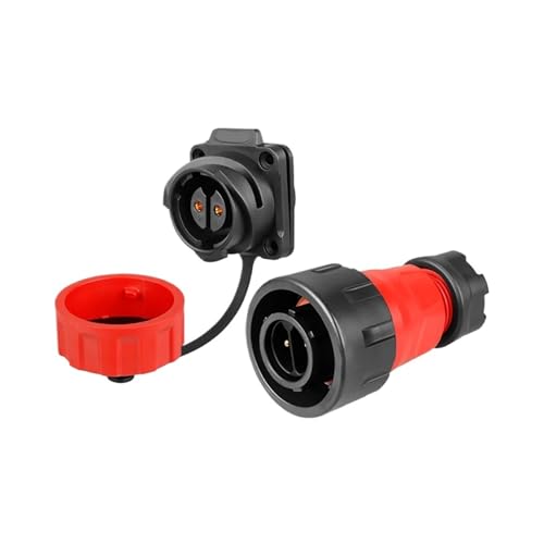 YM24 Wasserdichter IP68 Industrie-Stromanschlussstecker Stecker Buchse PBT Kunststoff(Type B Set,24P) von UIHMSWYAL