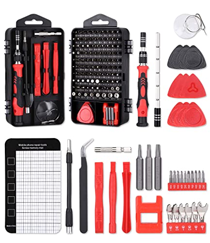 Schraubendreher Set Feinmechanik 141 in 1, Magnetisches Mini Feinmechaniker Set, Tragbar Torx Bit Präzision Schraubendreher Set für iPhone, Laptop, Tablet, Uhren, Kamera, Elektronik Set von UIHOL