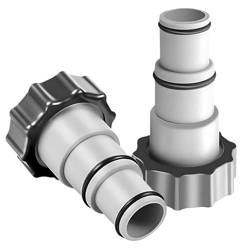 2PCS Poolschlauch Adapter,Für Ø 32 Und 38 Mm Pool-Schlauch,Adapter für Pool,Schlauchadapter mit Innengewinde zum Verschrauben von UIKTSSL