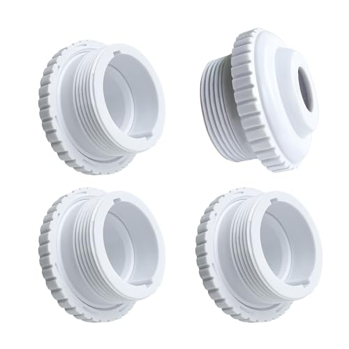 UIKTSSL 4 Pcs Schwimmbad Düse,Einstellbar chwimmbad Rückfluss Zubehö,Weiß Pool ZubehörZur,Reinigung des Pools，Guter Helfer bei der Reinigung des Pools. von UIKTSSL