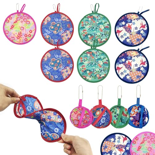 UILYNIU 7 Stück Faltbarer Handfächer Runde Faltbare Fächer China Handfächer Japanische Deko Tragbarer Handfächer Fecher Hand Fan für Heimdekoration Persönliche Deko Sommerpartys Hochzeiten (7 Stück) UILYNIU 7 Stück Faltbarer Handfächer Runde Faltbare Fächer China Handfächer Japanische Deko Tragbarer Handfächer Fecher Hand Fan für Heimdekoration Persönliche Deko Sommerpartys Hochzeiten (7 Stück) von UILYNIU