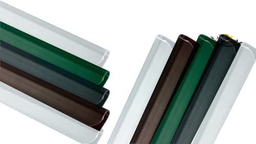 Enjoy-Quality PVC - Klemmschienen/Klemmen/Klemmstreifen - Befestigungsclips/Clips für Doppelstabmattenzaun Sichtschutzstreifen/Zaunfolie/Sichtschutzfolie - Zaun/Garten - (24 Stück, Transparent) von Enjoy-Quality
