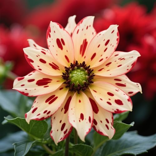 (Dahlienzwiebeln) Dahlien zum Anpflanzen,Blütendurchmesser 30 cm,winterharte mehrjährige,selektiert, leicht zu züchten, schön für den Garten，-6Rhizome-J von UIODERDC