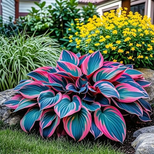 Hosta zum Anpflanzen,winterharte mehrjährigedie sich zum Anpflanzen eignet und eine wunderschöne Gartendekoration darstellt.(Hostazwiebeln)-3Rhizome-H von UIODERDC