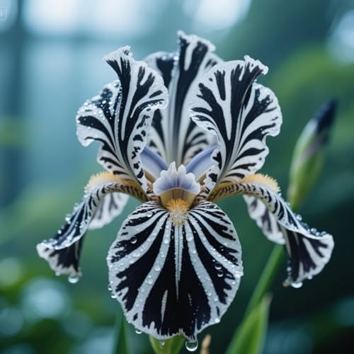 Iris-Rhizome zum Anpflanzen/winterharte mehrjährige,ausgewählte/große Bart-Schwertlilien, seltene Farben, überraschende Gartendekoration-10Rhizome-A von UIODERDC