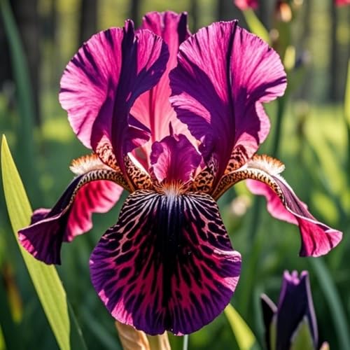 Iris-Rhizome zum Anpflanzen/winterharte mehrjährige,ausgewählte/große Bart-Schwertlilien,seltene Farben,überraschende Gartendekoration（Iriszwiebeln）-10Rhizome-I von UIODERDC