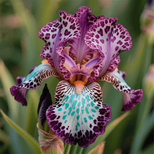Iris-zum Anpflanzen/winterharte mehrjährige/ausgewählte/große Bart-Schwertlilien,seltene Farben,überraschende Gartendekoration(Iriszwiebeln)-10Rhizome-H von UIODERDC