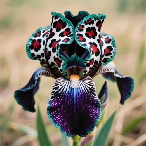 Iris-zum Anpflanzen/winterharte mehrjährige/ausgewählte/große Bart-Schwertlilien,seltene Farben,überraschende Gartendekoration(Iriszwiebeln)-8Rhizome-F von UIODERDC