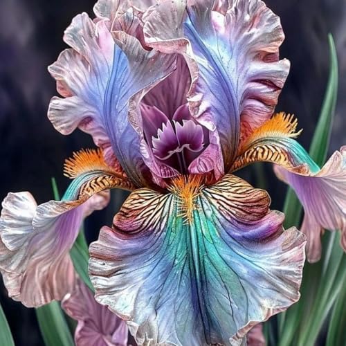 Iris-zum Anpflanzen&winterharte mehrjährige/ausgewählte/große Bart-Schwertlilien,seltene Farben,überraschende Gartendekoration(Iriszwiebeln)-15Rhizome-J von UIODERDC