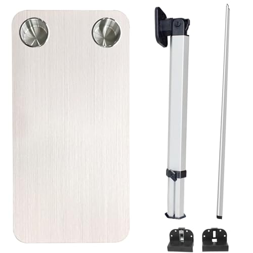 UIONBUN 31x16 In RV Klapptisch Wand Montieren Esstisch Mit Höhe Verstellbaren Bein Multicolor(White) von UIONBUN