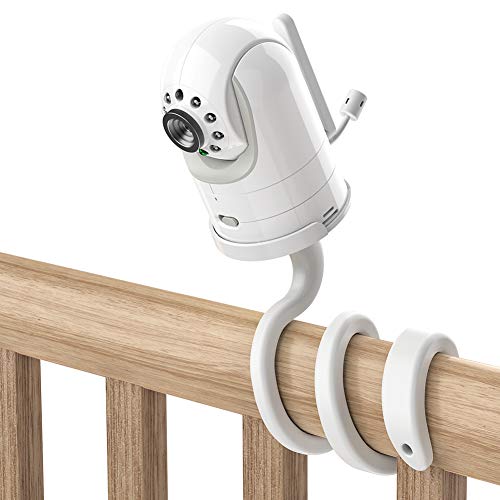UIQELYS Baby Monitor Halterung für Infant Optics DXR-8 Flexible Kamerahalterung ohne Werkzeug und Schäden (weiß) von UIQELYS