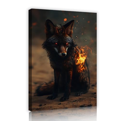 UIRINGART Niedliche Wolf Leinwand Wandkunst Mystische Wald Bilder Tierkunstwerk Drucke Tierwelt Poster Malerei Ästhetisches Design für Flur Dekor 65x100cm Innenrahmen UIRINGART Niedliche Wolf Leinwand Wandkunst Mystische Wald Bilder Tierkunstwerk Drucke Tierwelt Poster Malerei Ästhetisches Design für Flur Dekor 65x100cm Innenrahmen von UIRINGART