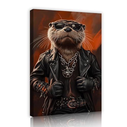 UIRINGART Otter Leinwand Wandkunst Moderne Tier Porträt Drucke Tierwelt Künstlerisch Poster Musik Mode Malerei Kunstwerk für Wohnzimmer Büro Dekor 40x60cm Innenrahmen UIRINGART Otter Leinwand Wandkunst Moderne Tier Porträt Drucke Tierwelt Künstlerisch Poster Musik Mode Malerei Kunstwerk für Wohnzimmer Büro Dekor 40x60cm Innenrahmen von UIRINGART