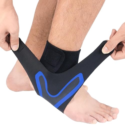 UIRPK Neuleben Foot Wrap,Restore - Plantar Fasciitis Foot Wrap,Plantar Fasciitis Bandage,Ankle Bandage Football (M(EU:39-41),Blue-1Pair) von UIRPK