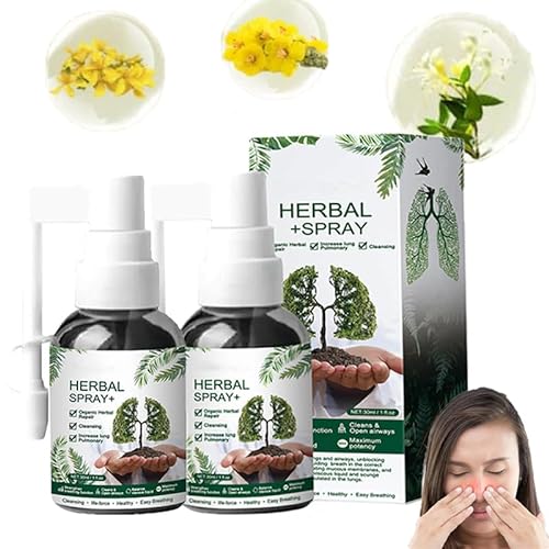 UIRPK RespiNature,Respi Nature,Herbal Lungenspray,RespiNature™ Herbal Lung Cleanse Mist - Powerful Lung Support,30 Ml Respinature Herbal Spray (2PCS) von UIRPK