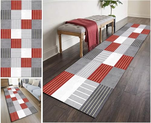 UISBOODR Teppich läufer Flur rutschfest Läufer Küchenteppich Vintage Waschbar Meterware Schlafzimmer Korridor Teppich Lang, Länge Anpassbare, 40-120cm Breit UISBOODR Teppich läufer Flur rutschfest Läufer Küchenteppich Vintage Waschbar Meterware Schlafzimmer Korridor Teppich Lang, Länge Anpassbare, 40-120cm Breit von UISBOODR