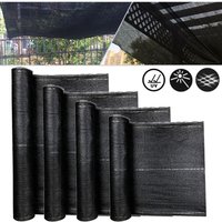 1x10m Zaunblende Sichtschutz Tennisblende Anthrazit hdpe 150 g/m² Sonnenschutz Windschutz mit Kabelbinder für Garten, Sportplatz, Maschendrahtzaun von UISEBRT