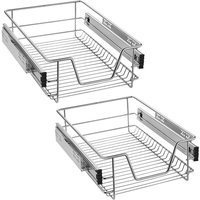 2X Küchenschublade Teleskopschublade 40cm Schlafzimmerschublade Organizer Küchenschrank Küchen Regal Korbauszug Vollauszug 20kg Belastbar - Uisebrt 2X Küchenschublade Teleskopschublade 40cm Schlafzimmerschublade Organizer Küchenschrank Küchen Regal Korbauszug Vollauszug 20kg Belastbar - Uisebrt von UISEBRT