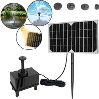 5W Springbrunnen Solarpumpe Wasserspiel Fontäne Solar Pumpe Teichpumpe für Garten,Vogel-Bad,Teich,Fisch-Behälter (5W) - Uisebrt von UISEBRT