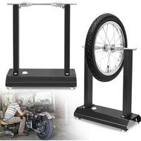 Auswuchtgerät für Motorradräder Reifenwuchtmaschine mit verstellbaren Kegeln und Wasserwaage Wuchtmaschine für Motorradreifen Montiergerät, von UISEBRT