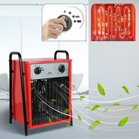 Elektroheizung Heizlüfter Energiesparend 9000 Watt - Professionelle Industrieheizung Heizgebläse mit 3 Heizstufen, Elektroheizer für Innen- und von UISEBRT