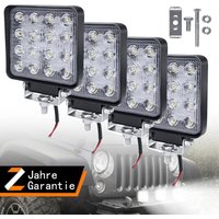 Uisebrt - led Arbeitsscheinwerfer 12V led Zusatzscheinwerfer 4 x 48W - Offroad Auto Scheinwerfer Reflektor Flutlicht Rückfahrscheinwerfer IP67 Uisebrt - led Arbeitsscheinwerfer 12V led Zusatzscheinwerfer 4 x 48W - Offroad Auto Scheinwerfer Reflektor Flutlicht Rückfahrscheinwerfer IP67 von UISEBRT