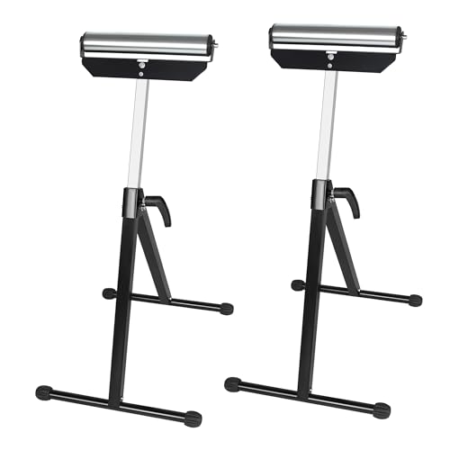 UISEBRT 2 Stück Rollenbock Höhenverstellbar Rollbock 68-107cm - Klappbock Rollenständer aus Stahl - Unterstellbock Tragkraft max 60KG/pcs - Rollbock mit Antirutschfüßen UISEBRT 2 Stück Rollenbock Höhenverstellbar Rollbock 68-107cm - Klappbock Rollenständer aus Stahl - Unterstellbock Tragkraft max 60KG/pcs - Rollbock mit Antirutschfüßen von UISEBRT
