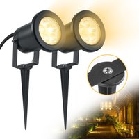 UISEBRT 2 x 3W LED Gartenstrahler mit Erdspieß, Gartenleuchten Warmweiß Wasserdicht IP65 für den Außenbereich Garten Teich Landschaft mit ohne Stecker UISEBRT 2 x 3W LED Gartenstrahler mit Erdspieß, Gartenleuchten Warmweiß Wasserdicht IP65 für den Außenbereich Garten Teich Landschaft mit ohne Stecker von UISEBRT