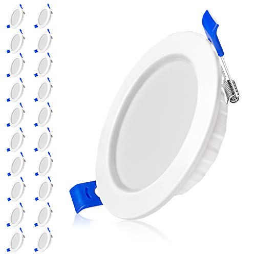 UISEBRT Einbaustrahler 5W LED Einbauleuchten 20er Set LED Deckenstrahler Leuchtmittel Einbauspots für Bad Küche Schlafzimmer LED Spots 5W Warnweiß von UISEBRT