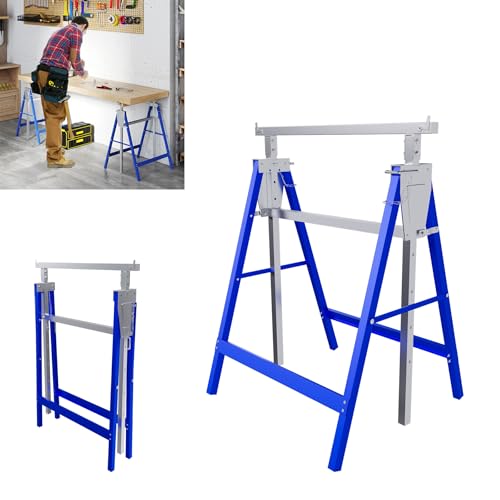 UISEBRT 2X Gerüstbock Stützbock Teleskop-Arbeitsbock Set 80 bis 130 cm Höhenverstellbar Tragkraft bis zu 150 kg Stahlbau mit Sicherheitsverriegelung Faltbar für einfache Lagerung und Transport UISEBRT 2X Gerüstbock Stützbock Teleskop-Arbeitsbock Set 80 bis 130 cm Höhenverstellbar Tragkraft bis zu 150 kg Stahlbau mit Sicherheitsverriegelung Faltbar für einfache Lagerung und Transport von UISEBRT