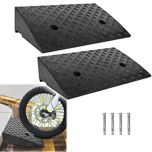 UISEBRT 2er Set Bordsteinrampe aus Gummi Auffahrrampe Tragbar Gummikeil Rollstuhlrampe Schwellenrampe rutschfeste Gummi Rampe für Auto Rollstuhl Motorrad UISEBRT 2er Set Bordsteinrampe aus Gummi Auffahrrampe Tragbar Gummikeil Rollstuhlrampe Schwellenrampe rutschfeste Gummi Rampe für Auto Rollstuhl Motorrad von UISEBRT