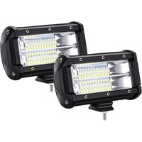 UISEBRT 2stk 72W LED Auto Arbeitsscheinwerfer Scheinwerfer Spotlight Combo Schwarz IP67 Wasserdicht 7200LM Arbeitslicht für Offroad SUV ATV UTV von UISEBRT