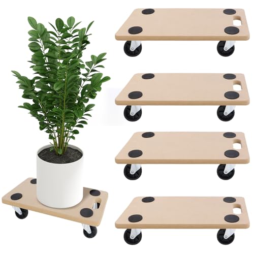UISEBRT 4 Stück Transportroller 580 x 290 x 108mm Rollbretter Transport aus MDF-Platte Möbelroller Transporthilfe für Umzug Möbel-Transport - 200kg Tragkraft UISEBRT 4 Stück Transportroller 580 x 290 x 108mm Rollbretter Transport aus MDF-Platte Möbelroller Transporthilfe für Umzug Möbel-Transport - 200kg Tragkraft von UISEBRT