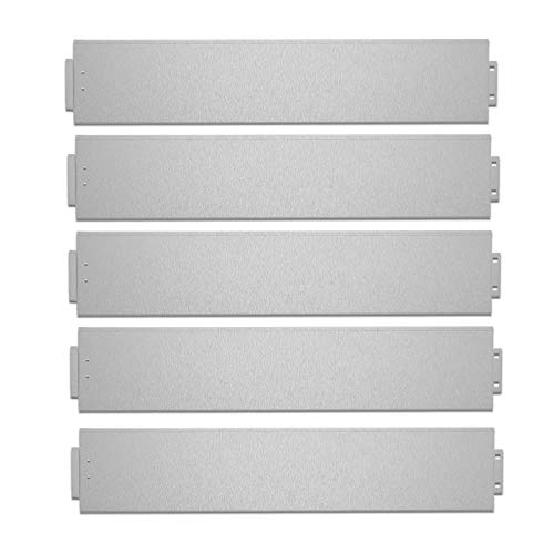 UISEBRT 40x Rasenkante Verzinkt 100x18cm Metall Beetumrandung Mähkante Palisade 40m (Länge 40m - Höhe 18cm) von UISEBRT
