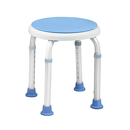 UISEBRT Duschhocker 360°Drehbar Duschstuhl Höhenverstellbar Badehocker mit Anti-Rutsch-Füße Duschhilfe Badsitz Duschsitz für Alter, Schwangere UISEBRT Duschhocker 360°Drehbar Duschstuhl Höhenverstellbar Badehocker mit Anti-Rutsch-Füße Duschhilfe Badsitz Duschsitz für Alter, Schwangere von UISEBRT
