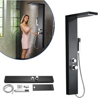 Uisebrt - Duschpaneel Regendusche - 4 in 1 Regendusch System Duschset aus Gebürstetes Edelstahl 304 mit Handbrause, Regendusche, Massagedusche und von UISEBRT