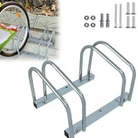 UISEBRT Fahrradständer Aufstellständer Fahrrad Ständer Metall Platzsparend,40x32x26cm (Für 2 Fahrräder) von UISEBRT