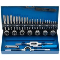 Gewindeschneidsatz 32tlg, Gewindeschneidzeug-Satz für metrische Innen- und Außengewinde, Gewinde Schneider Bohrer Werkzeug Set - Uisebrt von UISEBRT