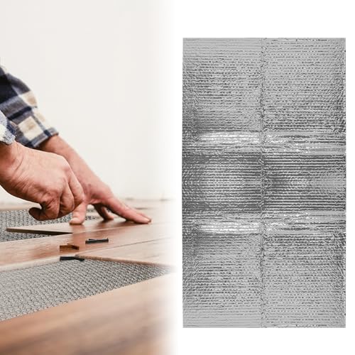 UISEBRT Isolierfolie Dämmfolie 0.6 x 5m Luftpolsterfolie Aluminium Thermofolie Heizkörper Reflexionsfolie 3-4mm Dicke Isolierungsfolie Wärmehaltung Wärmedämmung von UISEBRT