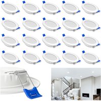 UISEBRT LED Einbaustrahler 20 x 5W Deckenstrahler Einbauleuchten Decke LED Deckenspots Spots Deckenleuchte Einbauspots Einbauleuchten für das bad UISEBRT LED Einbaustrahler 20 x 5W Deckenstrahler Einbauleuchten Decke LED Deckenspots Spots Deckenleuchte Einbauspots Einbauleuchten für das bad von UISEBRT