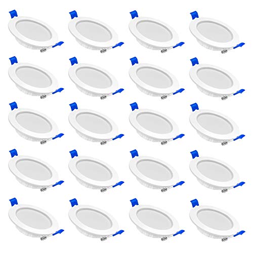 UISEBRT LED Einbaustrahler 20 x 5W Deckenstrahler Einbauleuchten Decke LED Deckenspots Spots Deckenleuchte Einbauspots für das Küche Schlafzimmer (Kaltweiß) von UISEBRT