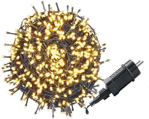 UISEBRT LED Lichterkette Außen 50M 500Led, Weihnachtsbeleuchtung für Außen und Innen mit 8 Modi IP44 Wasserdicht Dekoration für Garten Hochzeit Weihnachten Party, Warmweiß UISEBRT LED Lichterkette Außen 50M 500Led, Weihnachtsbeleuchtung für Außen und Innen mit 8 Modi IP44 Wasserdicht Dekoration für Garten Hochzeit Weihnachten Party, Warmweiß von UISEBRT