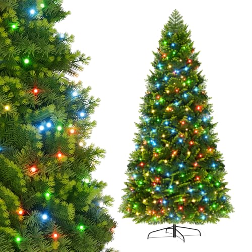 UISEBRT Lebensechter Premium Weihnachtsbaum künstlich 180 cm mit dichtem Nadelwerk aus PVC+PE-Mix, Tannenbaum mit Beleuchtung und Metallständer für Weihnachtsdekoration UISEBRT Lebensechter Premium Weihnachtsbaum künstlich 180 cm mit dichtem Nadelwerk aus PVC+PE-Mix, Tannenbaum mit Beleuchtung und Metallständer für Weihnachtsdekoration von UISEBRT