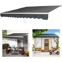 UISEBRT Markise Balkon 250cm Breit - Aluminium Gelenkarmmarkise Balkonmarkise Sonnenschutz Manuelle Klemmarmmarkise mit Handkurbel Sonnenmarkise UISEBRT Markise Balkon 250cm Breit - Aluminium Gelenkarmmarkise Balkonmarkise Sonnenschutz Manuelle Klemmarmmarkise mit Handkurbel Sonnenmarkise von UISEBRT
