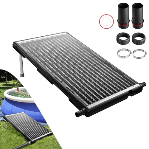 UISEBRT Poolheizung Solar Sonnenkollektor 15 l Wasserinhalt Pool Solarheizung für Warmwasser Pool Schwimmbad Gartendusche, 111.5 x 66 x 35 cm von UISEBRT