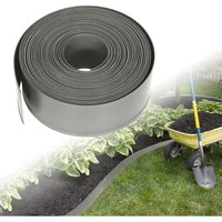 UISEBRT Rasenkante Kunstoff 100m - Lawn Edging Roll Plastic Beeteinfassung Gartenzaun Beetumrandung Rasenbegrenzung Lawn Border Garten Dekorativ (100 von UISEBRT