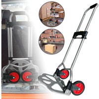 UISEBRT Sackkarre Klappbar - Aluminium Sackkarre Treppensteiger Stabiler Handkarre Transportkarre bis 60 kg von UISEBRT